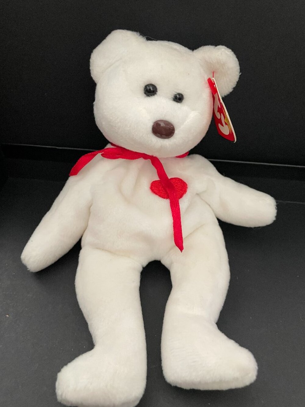 Ty Beanie Baby Valentino the Bear plush-NWT